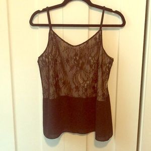 Loft Camisole Lace and Black size M